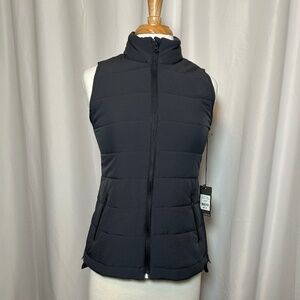 IVY CITIZENS CHARCOAL GRAY PUFFER VEST - SIZE SMALL